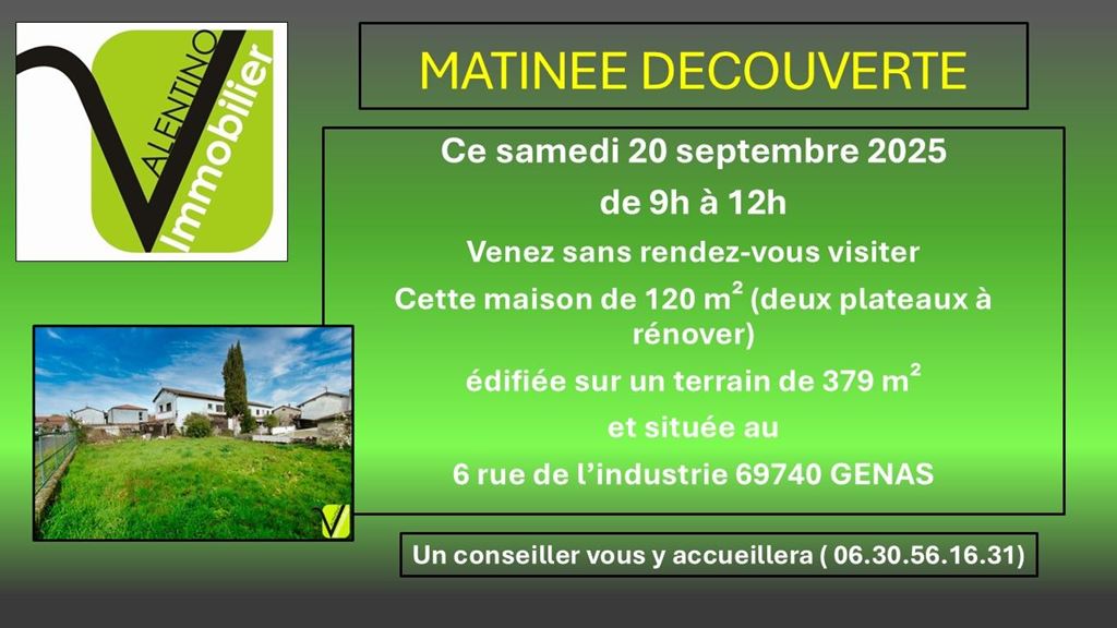 Maison GENAS 289000€ Valentino Immobilier