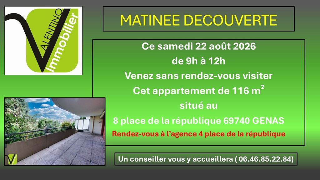 Appartement T4 GENAS 499000€ Valentino Immobilier
